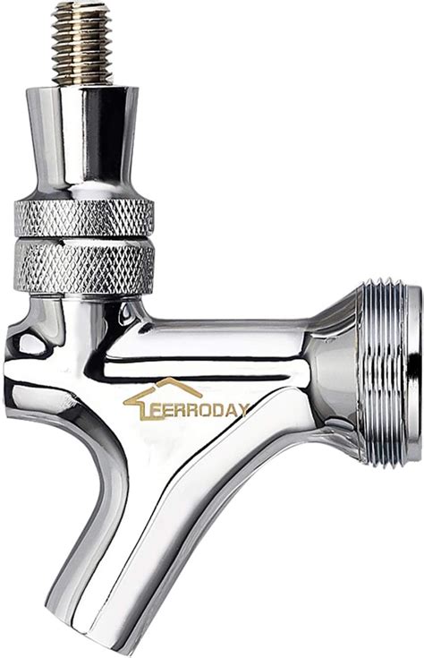 Amazon.com: FERRODAY Stainless Steel Core Draft Beer Faucet Polished Brass Beer Faucet for Keg ...