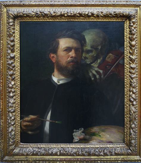 Böcklin, Self-Portrait with Death Playing the Fiddle, 1872 - a photo on ...