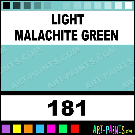 Light Malachite Green Colours Acrylic Paints - 181 - Light Malachite Green Paint, Light ...