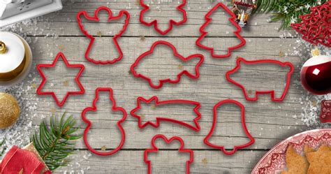 Christmas cookie cutter set 02 by Indibles | Download free STL model | Printables.com