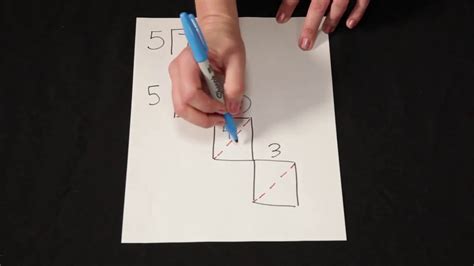 Dividing 723 ÷ 5 Using Lattice Division - YouTube