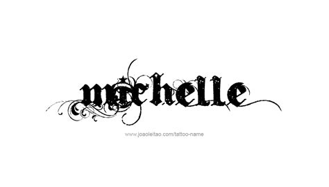 Michelle Name Tattoo Designs