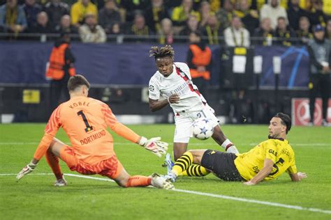 Dortmund vs AC Milan: Chukwueze struggles to impress as AC Milan settle ...