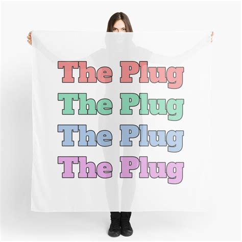 "The Plug" slang phrase Scarf by morganmaterni | Slang phrases, Phrase ...