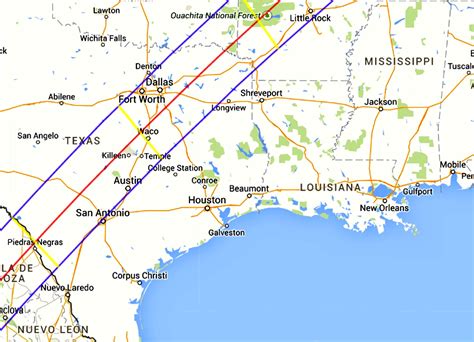 2024 Texas Eclipse Map Interactive - Map