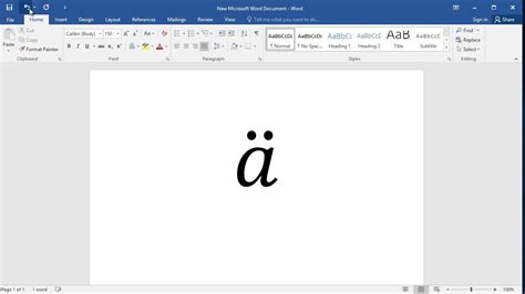 How to put double dot over any letter or character in Word - YouTube