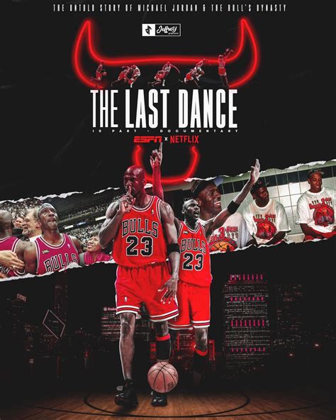 The Last Dance Movie Poster Chicago Bulls Michael Jordan Story Art Film Print - Art Posters