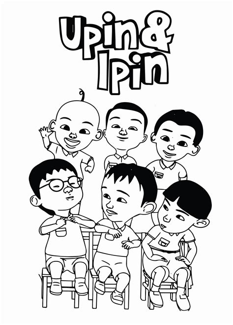 Gambar Kartun Upin Ipin Hitam Putih Malaysia Lori Bonilla - Riset