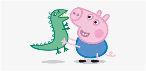 Peppa Pig Em Png - George And Mr Dinosaur - 508x381 PNG Download - PNGkit