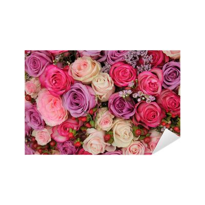Sticker Pastel wedding flowers - PIXERS.UK
