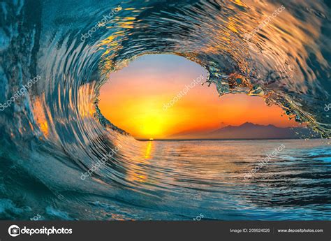 Ocean Waves Sunset