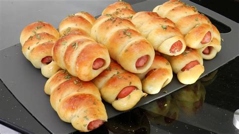 SAUSAGE BREAD ROLLS Recipe - YouTube