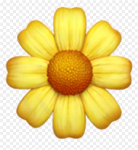 Yellow Flower Emoji, HD Png Download - vhv