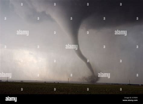 A classic tornado right from the "Wizard of Oz" sweeps across the ...