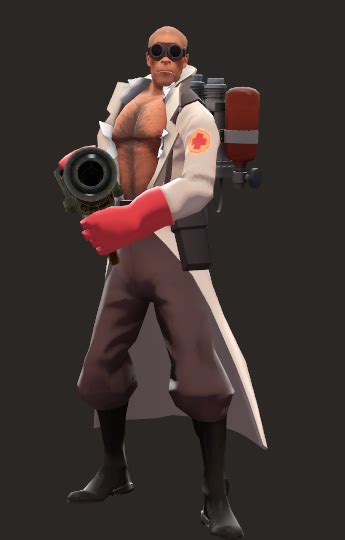 Very proud of my bald, muscular medic : r/TF2fashionadvice