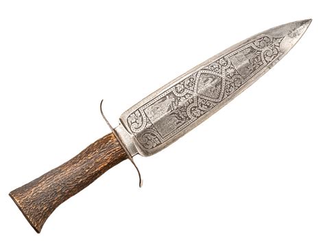 c1750 Spanish Toledo Steel Mountain Hunting Spear Knife : Parade Antiques Online Shop UK ...