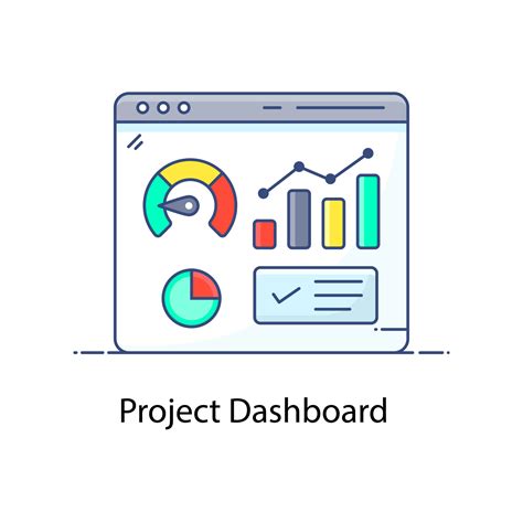 Vector of project dashboard infographic website 5069684 Vector Art at Vecteezy