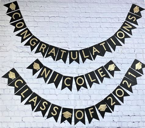 Personalized graduation banner custom congratulations banner | Etsy