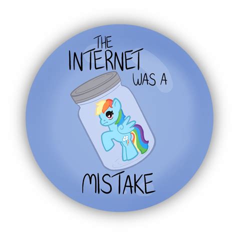 My Little Pony Rainbow Dash Jar Cursed Meme Pin Button - Etsy