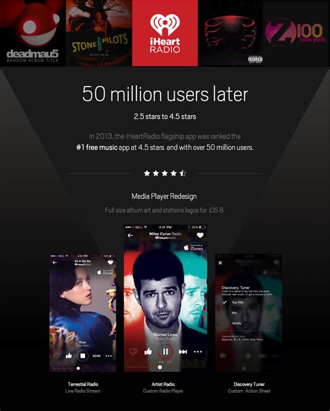 iHeartRadio iPhone App on Behance