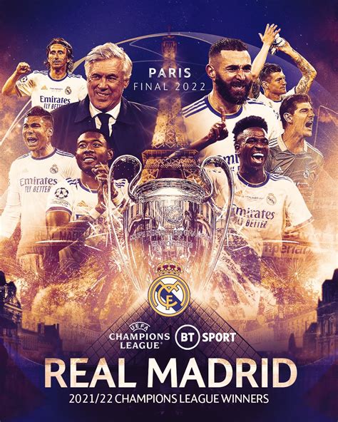 Real Madrid UEFA Champions League Champions 2022 Wallpapers - Wallpaper Cave