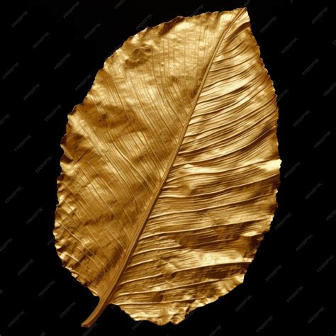 Premium AI Image | Gold leaf Hyper realistic Ultra detailed isolated