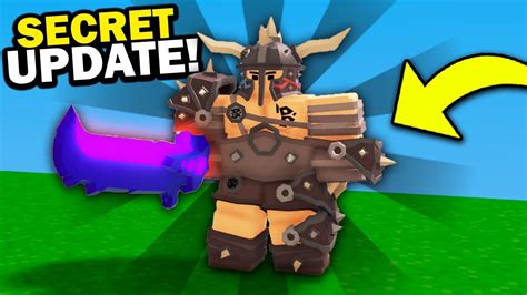 SECRET BARBARIAN KIT UPDATE... (Roblox Bedwars) - YouTube