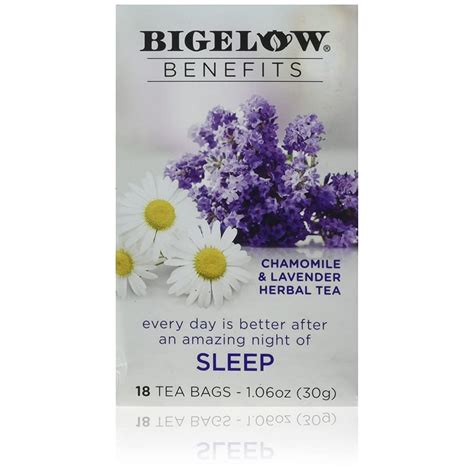 Bigelow Benefits Sleep Chamomile & Lavender Herbal Tea, 18 ct - Walmart.com - Walmart.com