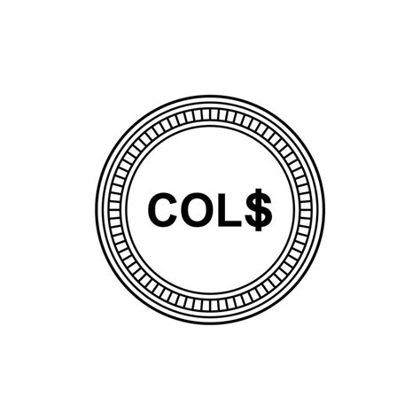 Colombia Currency Symbol, Colombian Peso Icon, COP Sign. Vector ...