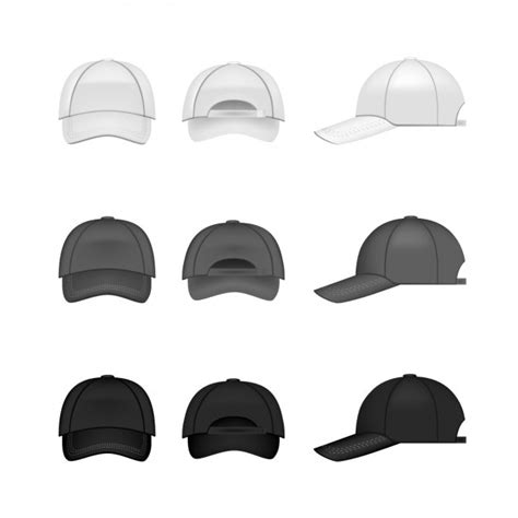 Free Vector | Cap designs collection