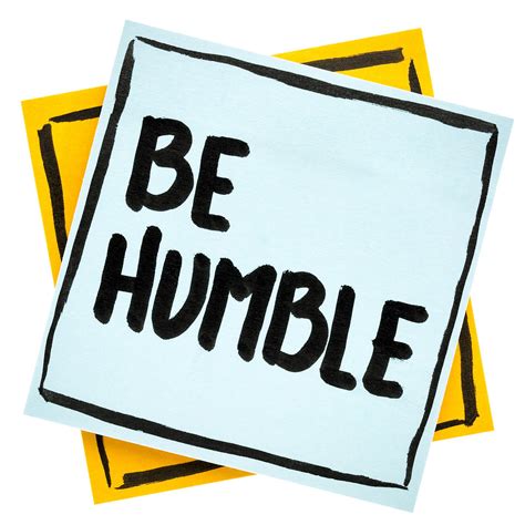 BE HUMBLE