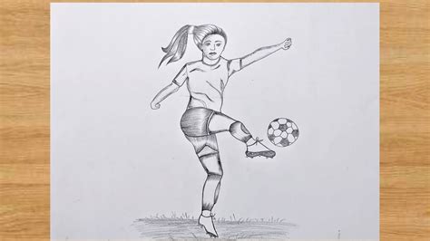 Soccer Pencil Drawing