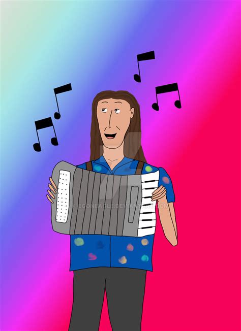 Weird Al Yankovic with accordion by EgonEagle on DeviantArt