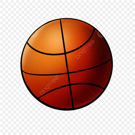 Realistic Basketball Clipart Transparent Background, Slightly Realistic ...