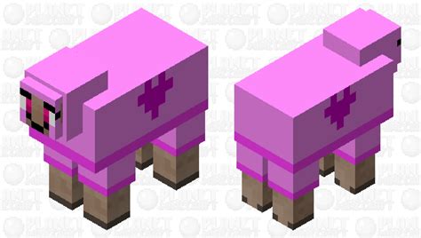 Pink cute sheep Minecraft Mob Skin