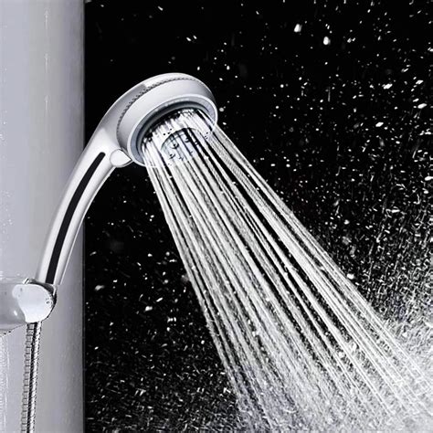 Water Saving Hand held Shower Head High Efficiency Shower Head 5 Function Water Saving ABS ...