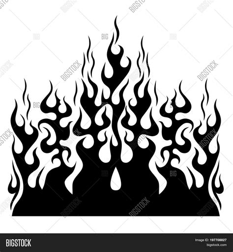 Flame Vector Tribal. Vector & Photo (Free Trial) | Bigstock