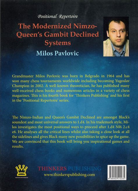 Milos Pavlovic: Positional Repertoire: The Modernized Nimzo-Queen's ...