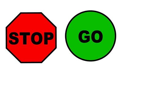 Printable Stop And Go Signs - ClipArt Best