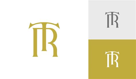 Classic and vintage letter TR monogram logo design vector 22415466 Vector Art at Vecteezy