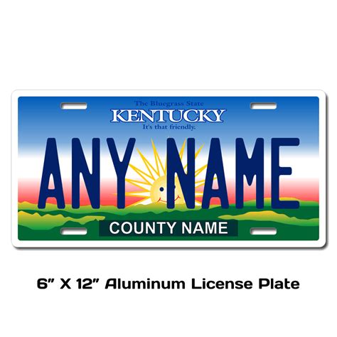 Kentucky Replica State License Plate for Bikes, Bicycles, ATVs, Cart ...