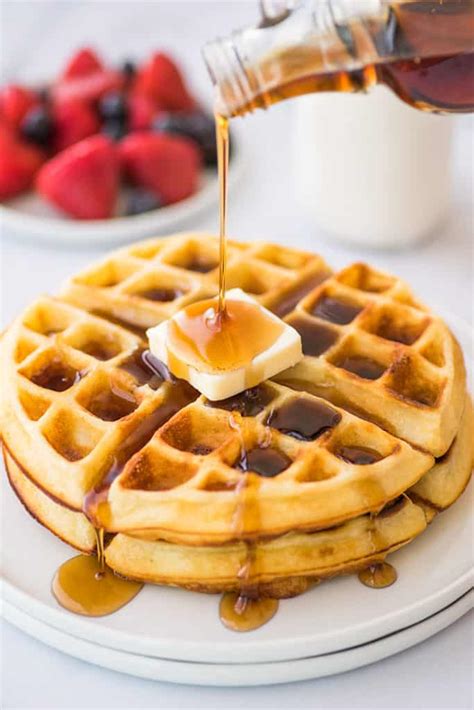 The Very Best Crispy Waffles - Baking Mischief