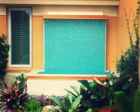 Custom Rain-curtain Waterwall | Outdoor decor, Curtains, Backyard