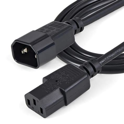 C14 to C13 Power Cord Extension - 1m | Computer Power Cables | StarTech.com United Kingdom