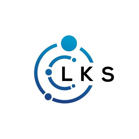 LKS letter technology logo design on white background. LKS creative initials letter IT logo ...