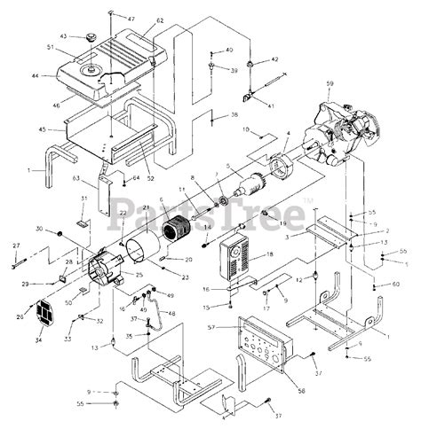 Generac 1013-0 - Generac 7,500 Watt Portable Generator Generator Parts Lookup with Diagrams ...