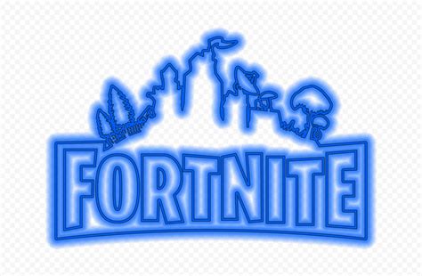 HD Blue Neon Fortnite Battle Royale Logo PNG | Citypng