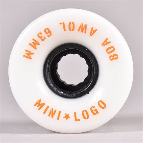 Mini-Logo Skateboards A.W.O.L (White) 80A Skateboard Wheels 63mm ...