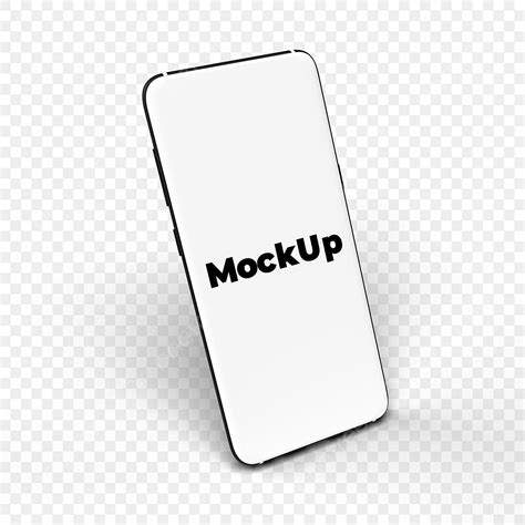 Mobile Mockup 3d PNG, 3d Mobile Phone Mockup 2, Blank, Background, Flat PNG Image For Free Download