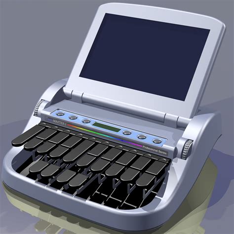 stenotype machine 3d model